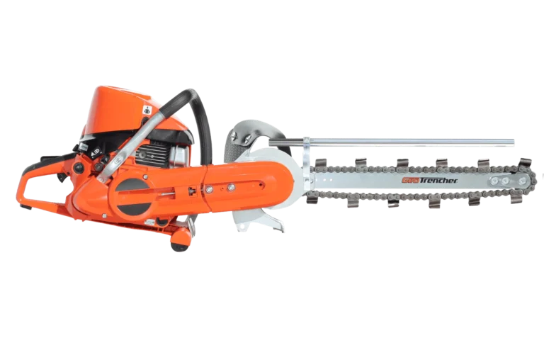 <div class="row s-chatgpt__section"> <div class="column large-12"> <div id="response-container"> <h1><strong>Echo Mini Trencher Attachment Full Kit</strong></h1> introducing the GeoTrencher – ECHO CSG-7410ES Mini Trencher Upgrade your trenching game with the GeoTrencher – ECHO CSG-7410ES, a powerful mini trencher equipped with a mini trencher attachment designed to tackle your landscaping and construction needs with ease. Say goodbye to inefficiency and hello to precision and durability. Here's why this machine is set to revolutionize your projects: Key Features: <ul> <li><strong>Powerful Performance</strong>: Equipped with the Echo 7410 Heavy Duty Powerhead, this trencher delivers the power you need to get the job done efficiently.</li> <li><strong>Versatile Trenching</strong>: Choose from three size options for trenching bar lengths: 400mm, 500mm, or 700mm, ensuring versatility to suit your specific needs.</li> <li><strong>Effortless Operation</strong>: With two 38mm wide trenching chains included, you can start trenching right out of the box, saving you time and effort.</li> <li><strong>Convenient Package Deal</strong>: The GeoTrencher – ECHO CSG-7410ES comes fully assembled and ready and ready to go, providing you with a hassle-free experience from the get-go.</li> </ul> Whether you're working on landscaping projects or tackling construction tasks, the GeoTrencher – ECHO CSG-7410ES is your ultimate trenching companion. Say hello to efficiency, precision, and durability like never before. <strong>Package Deal Includes:</strong> <ul> <li><strong>1 X Echo 7410ES Heavy Duty Powerhead</strong></li> <li><strong>1 X 400mm or 500mm or 700mm Bar GeoTrencher</strong></li> <li><strong>2 X 38mm Wide Trenching Chains - To Bar Length </strong></li> <li><strong>1 X Cut-Off Saw Attachment - Easy Changeover </strong></li> </ul> </div> </div> </div> <div class="row s-chatgpt__section"> <div class="column large-3 tab-12"></div> </div> trencher