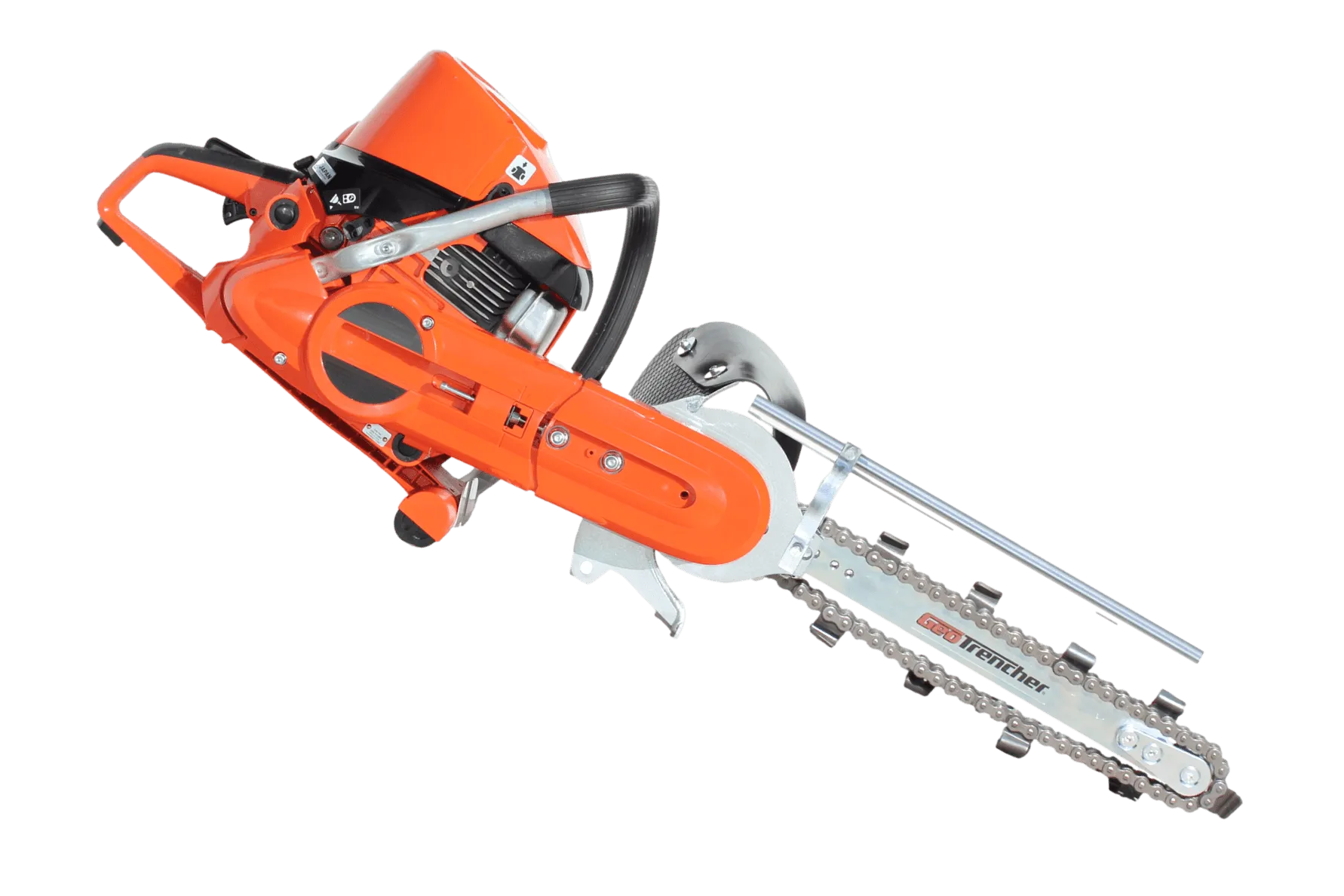<h1><strong>The </strong><strong>GeoTrencher </strong><strong>Echo CSG-7410ES </strong></h1> <em>Size Options: Choose from 400mm, 500mm, or 700mm trenching bar lengths.</em> <a href="https://geotrencher.com.au/wp-content/uploads/2023/08/GeoTrencher-with-Echo-on-400mm-bar.png"><img class="alignnone size-medium wp-image-4964" src="https://geotrencher.com.au/wp-content/uploads/2023/08/GeoTrencher-with-Echo-on-400mm-bar-300x200.png" alt="" width="300" height="200" /></a> <a href="https://geotrencher.com.au/wp-content/uploads/2023/08/GeoTrencher-With-Echo-Powerhead-1.png"><img class="alignnone size-medium wp-image-4965" src="https://geotrencher.com.au/wp-content/uploads/2023/08/GeoTrencher-With-Echo-Powerhead-1-300x200.png" alt="" width="300" height="200" /></a> <a href="https://geotrencher.com.au/wp-content/uploads/2023/08/GeoTrencher-With-Echo-Powerhead-2-1.png"><img class="alignnone size-medium wp-image-4966" src="https://geotrencher.com.au/wp-content/uploads/2023/08/GeoTrencher-With-Echo-Powerhead-2-1-300x200.png" alt="" width="300" height="200" /></a>   <strong>Revolutionise Your Trenching Experience</strong> If you're seeking a trenching solution that combines power, precision, and durability, look no further than the GeoTrencher Echo CSG-7410ES. This remarkable trencher is designed to redefine your trenching tasks, making them not only efficient but also effortless. Let's delve into the details of this impressive machine that's set to revolutionize your construction and landscaping projects. <strong>Package Deal Includes:</strong> <ul> <li><strong>1 X Echo 7410ES Heavy Duty Powerhead</strong></li> <li><strong>1 X GeoTrencher </strong></li> <li><strong>2 X 38mm Wide Trenching Chains</strong></li> </ul> This comes fully assembled and ready to go.   mini trencher machine