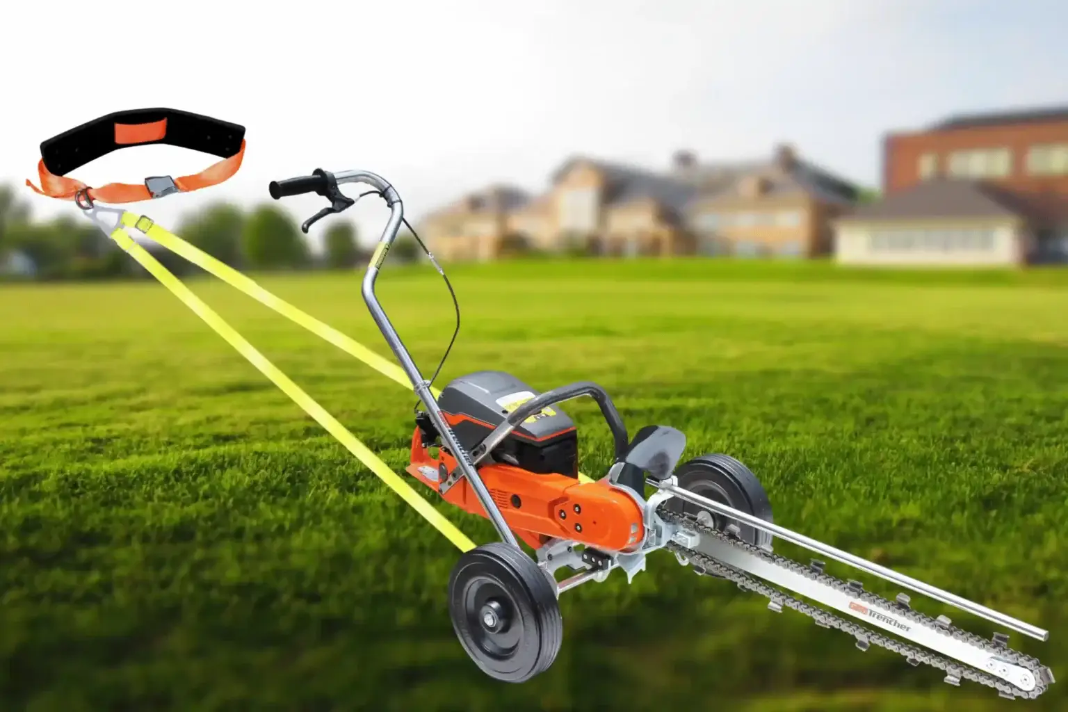 garden trencher with harness