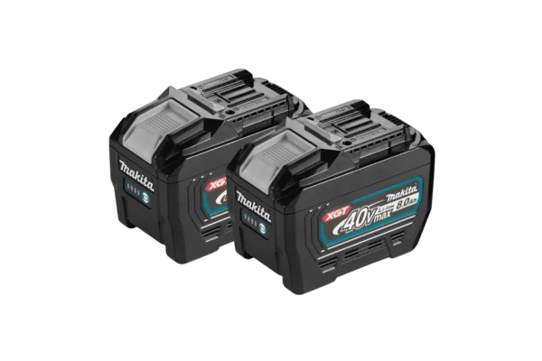 2 x Makita BL4080F (191X65-8) 40V 8.0Ah Li-ion XGT Cordless Battery with Gauge